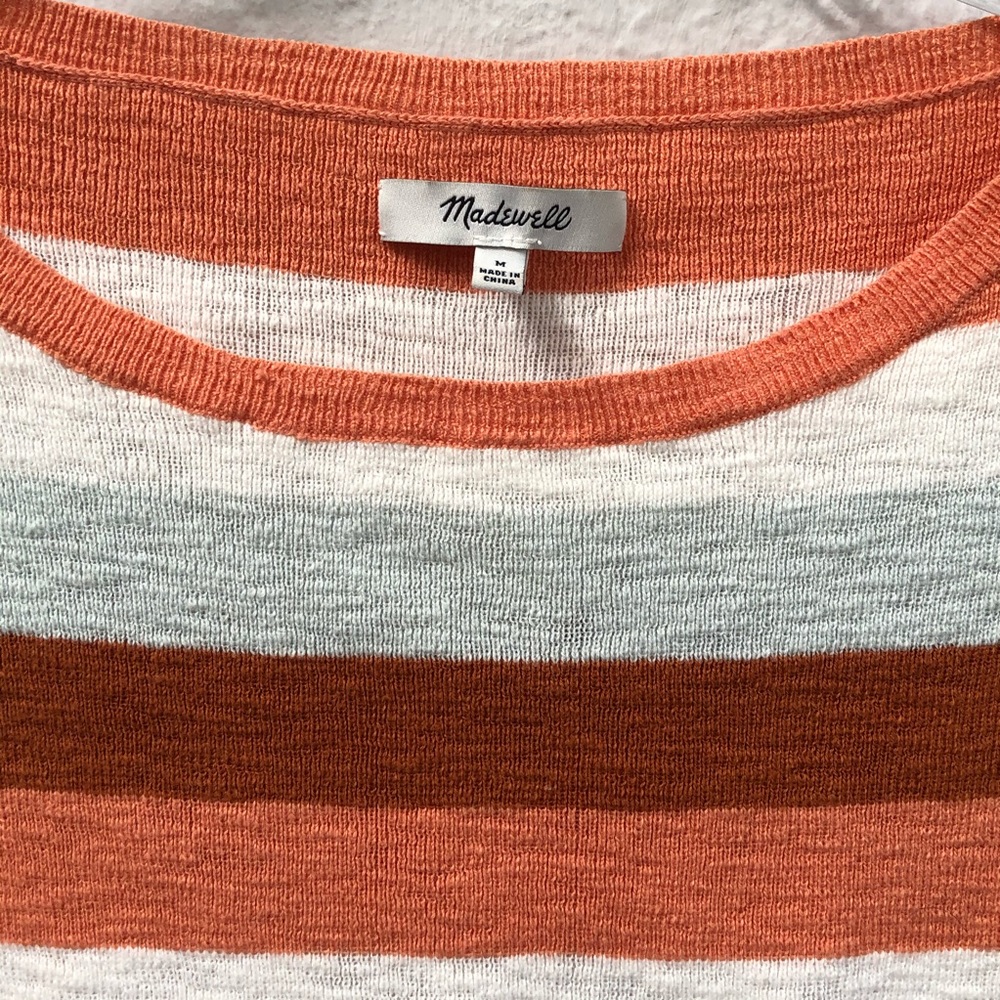 Madewell Boxy Sweater Tee in Maggie Stripe Medium - Picture 4 of 6